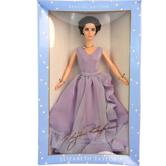 Elizabeth Taylor White Diamonds Barbie Special Edition NRFB Mattel New - Picture 1 of 16